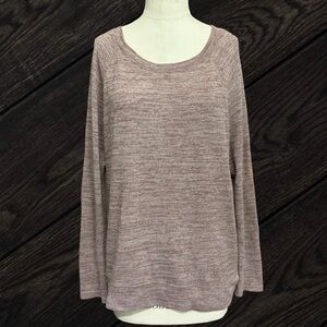 prAna Geovine Heather Purple Scoop Neck Sweater Soft Women's Size Medium